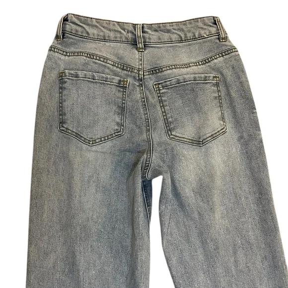 Oat New York high rise straight leg jeans 2 26 light wash - Picture 4 of 9